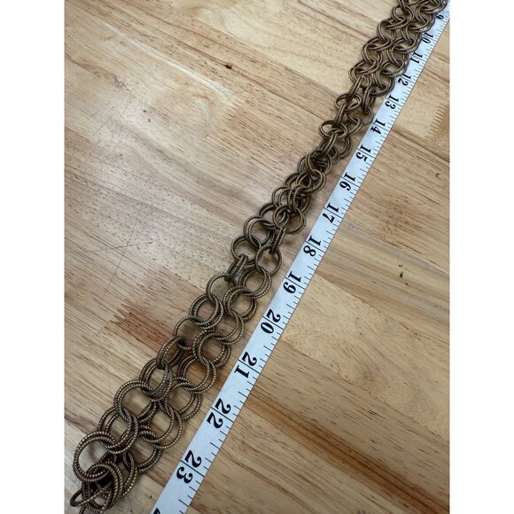 Betsey Johnson Gold-Tone 36" Heavy Double-Ring Chain Link Necklace - Picture 9 of 12